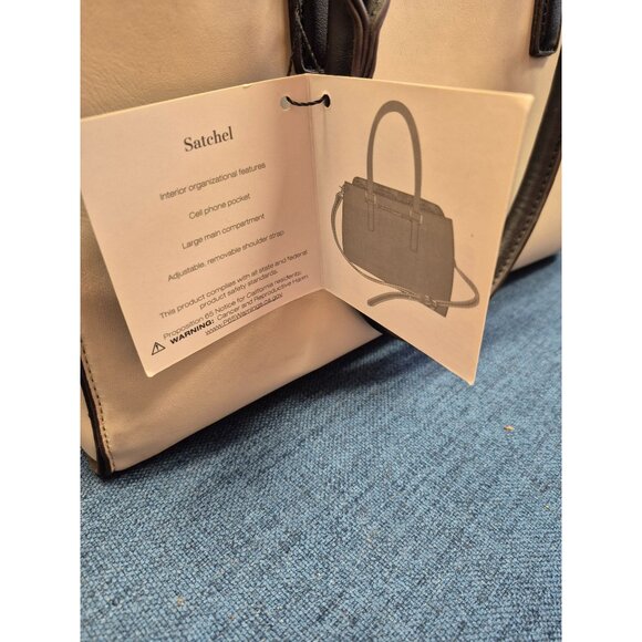 Adrienne Vittadini‎ Animal Instinct Satchel Handbag With Removable Strap - Picture 5 of 12